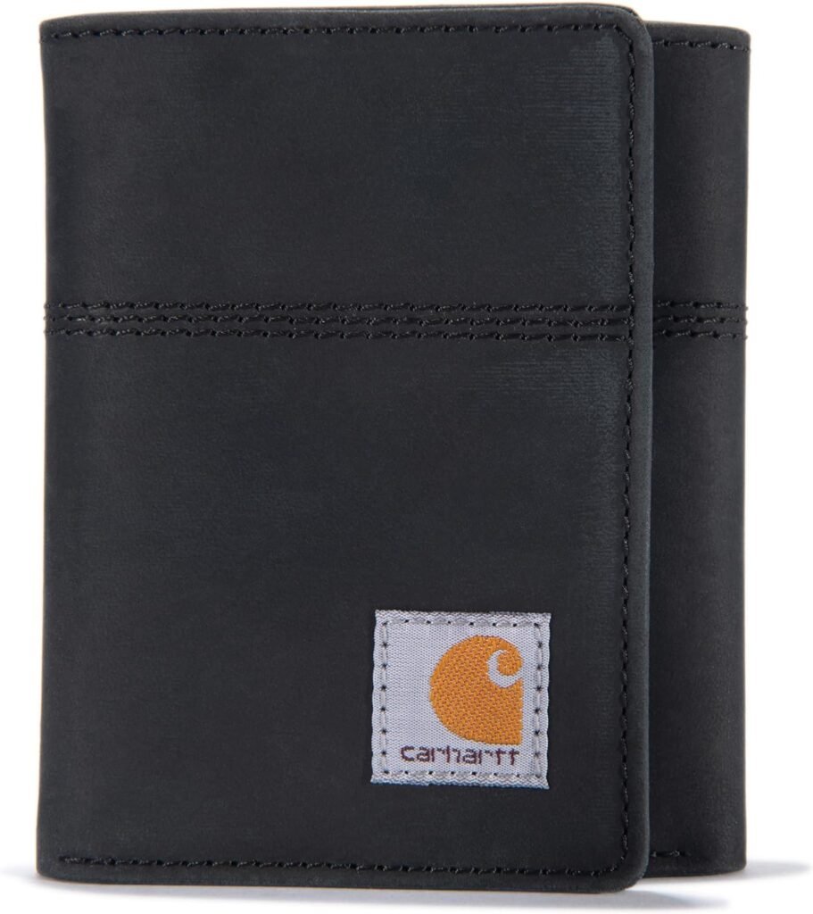 Carhartt Mens Casual Saddle Leather Wallets, Available in Multiple Styles and Colors