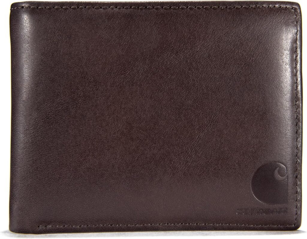 Carhartt Mens Durable Oil Tan Leather Wallets, Available in Multiple Styles
