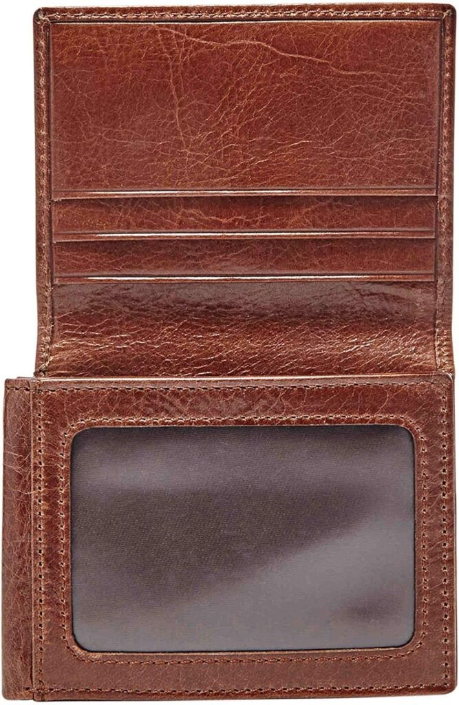 Fossil Mens RFID-Blocking Leather Execufold Trifold Wallet for Men