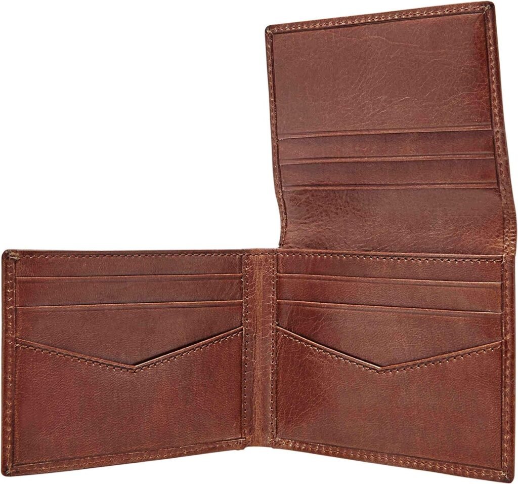 Fossil Mens RFID-Blocking Leather Execufold Trifold Wallet for Men